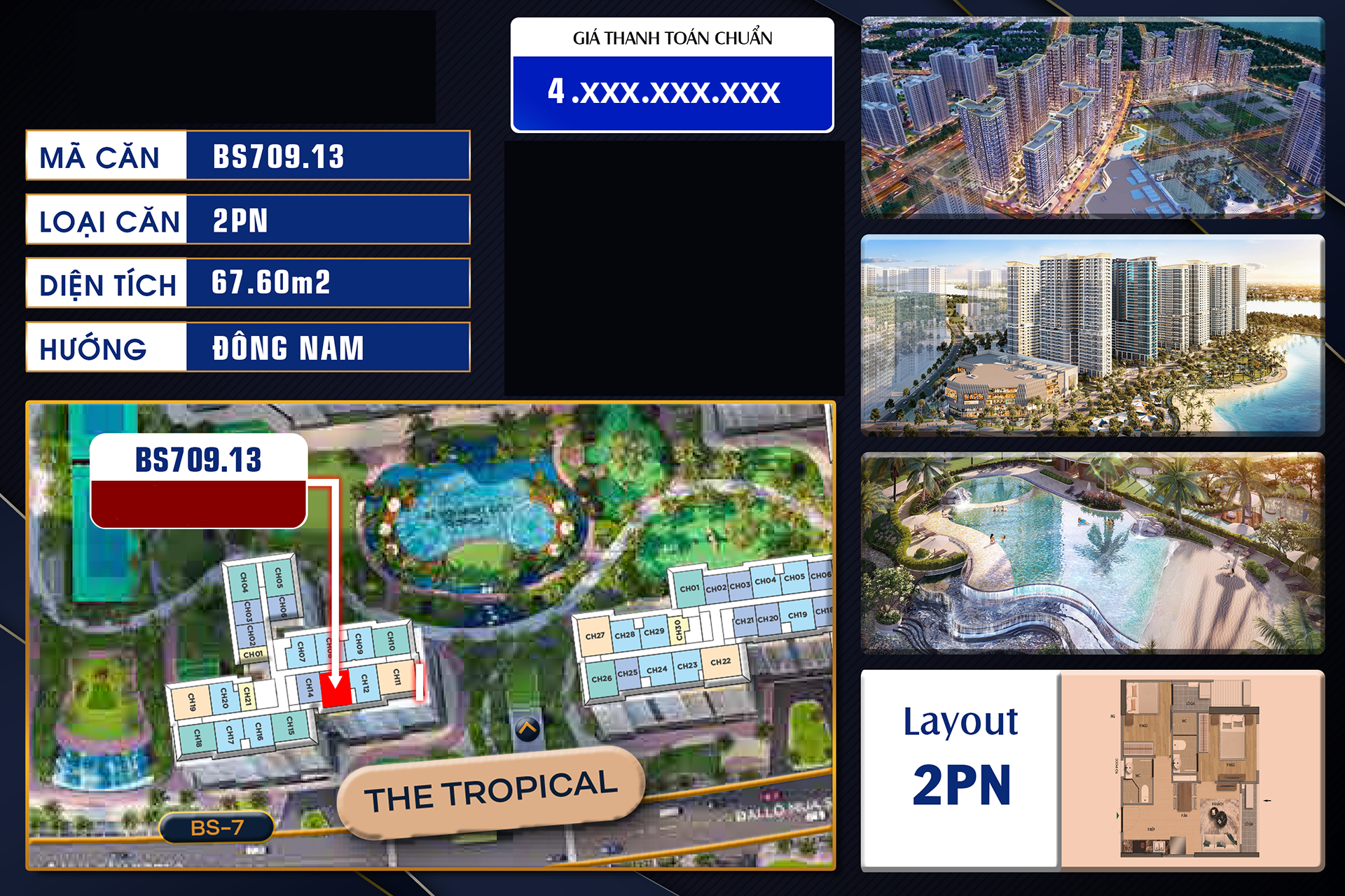 Căn hộ tòa BS-7 phân khu The Beverly Solari từ chủ đầu tư_BS709.13